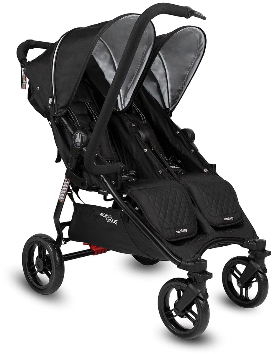 Valco Baby Slim Twin Double Stroller, Licorice