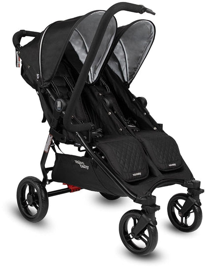 Valco Slim Twin Side By Side Double Stroller - Licorice - N0127
