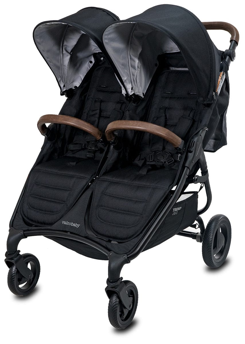 【ともちゃん】unico ALBERO② Valco Trend Duo Side by Side Double Stroller 2025 Black – Albee Baby