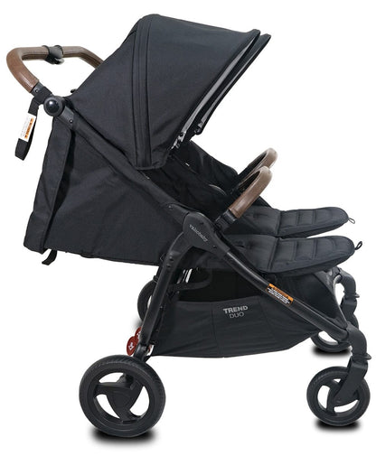 Valco Trend Duo Side by Side Double Stroller 2025 Black - N0001