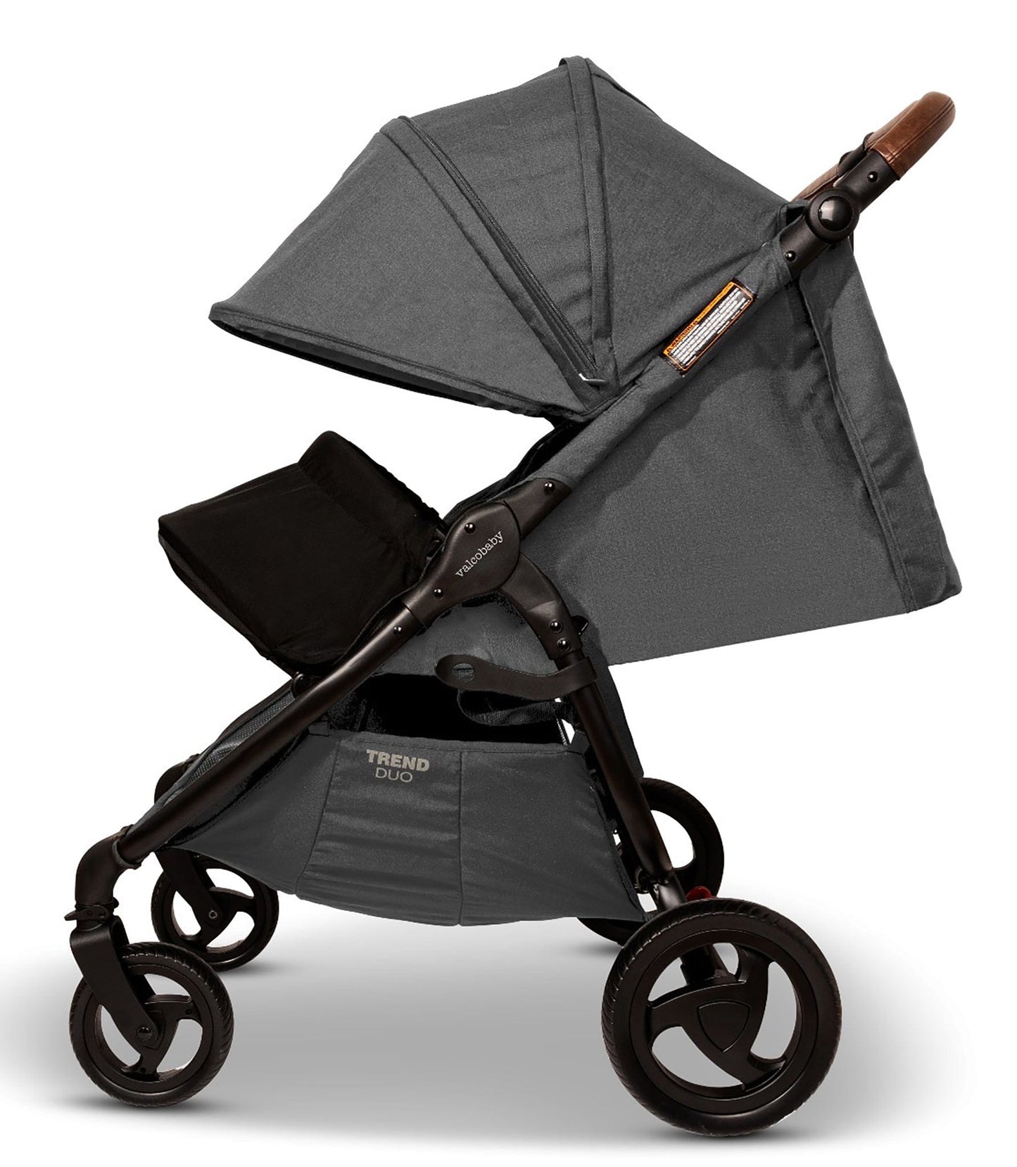 Valco Trend Duo Side by Side Double Stroller 2025 Charcoal - N9939
