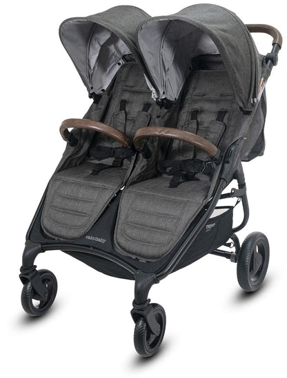 Valco Trend Duo Side by Side Double Stroller 2025 Charcoal - N9939