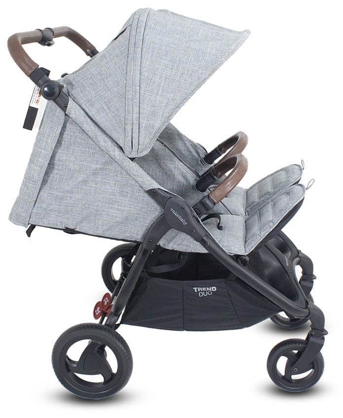 Valco Trend Duo Side by Side Double Stroller 2025 Grey Marle - N9938