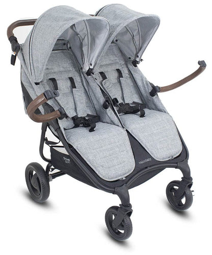 Valco Trend Duo Side by Side Double Stroller 2025 Grey Marle - N9938