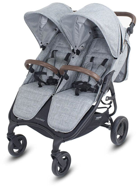 Valco Trend Duo Side by Side Double Stroller 2025 Grey Marle - N9938