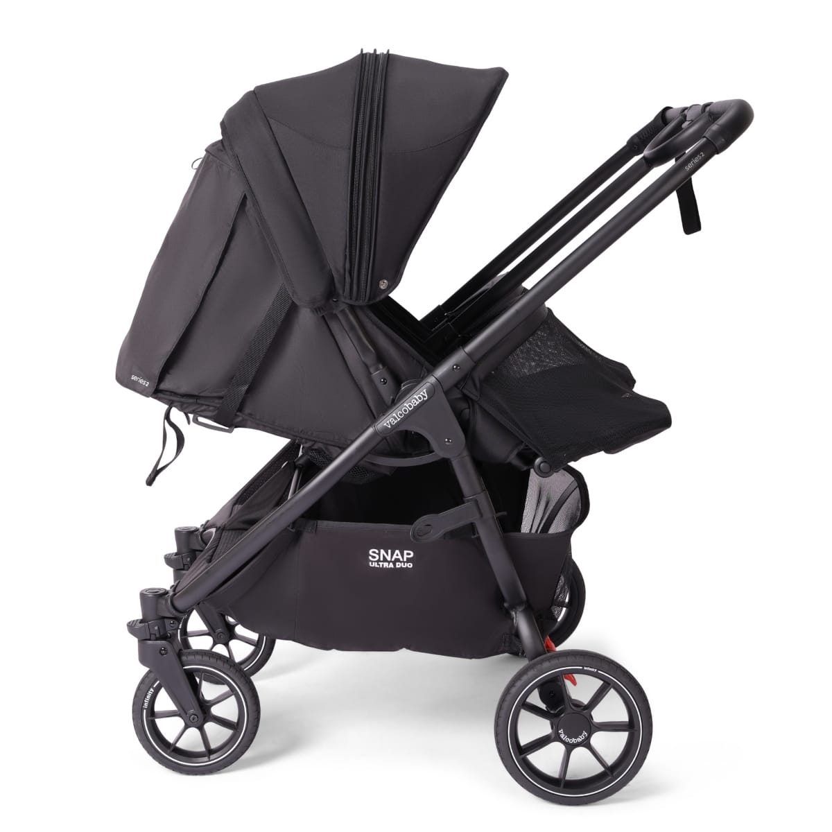 Valco Baby Snap Ultra Duo stroller in black side view