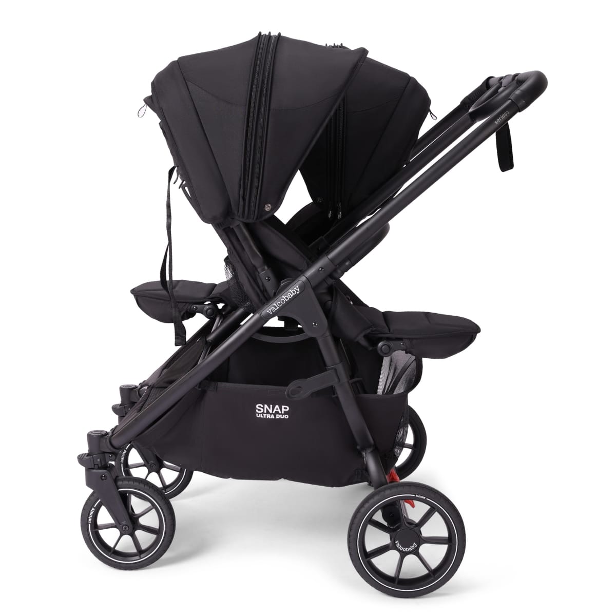 Valco Baby Snap Ultra Duo double stroller in black