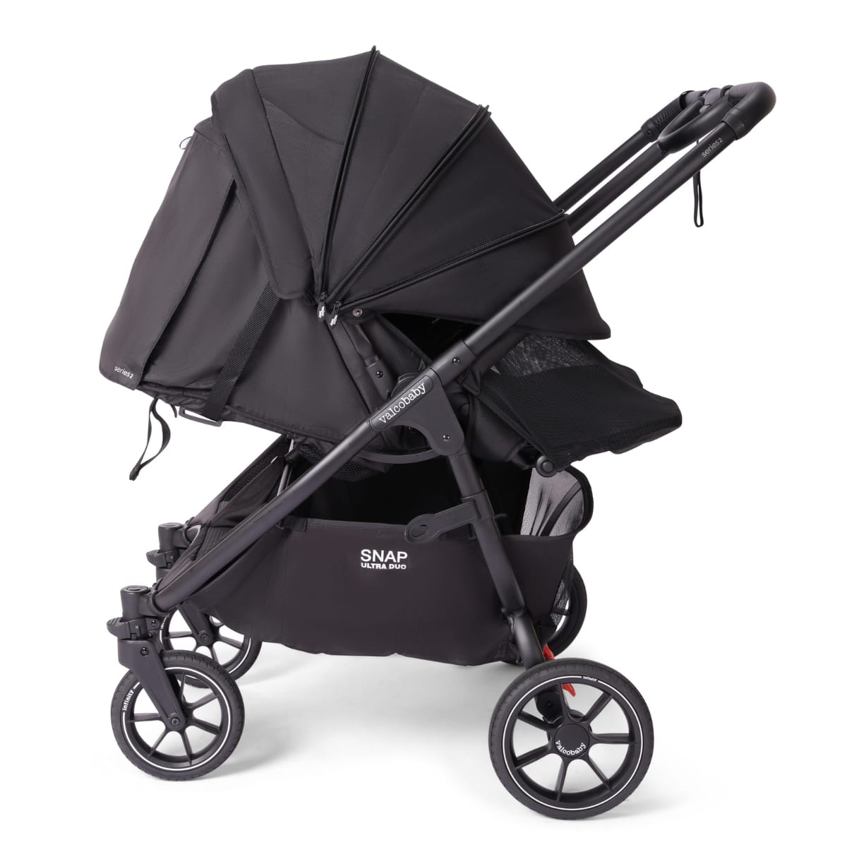 Valco Baby Snap Ultra Duo stroller in black side view