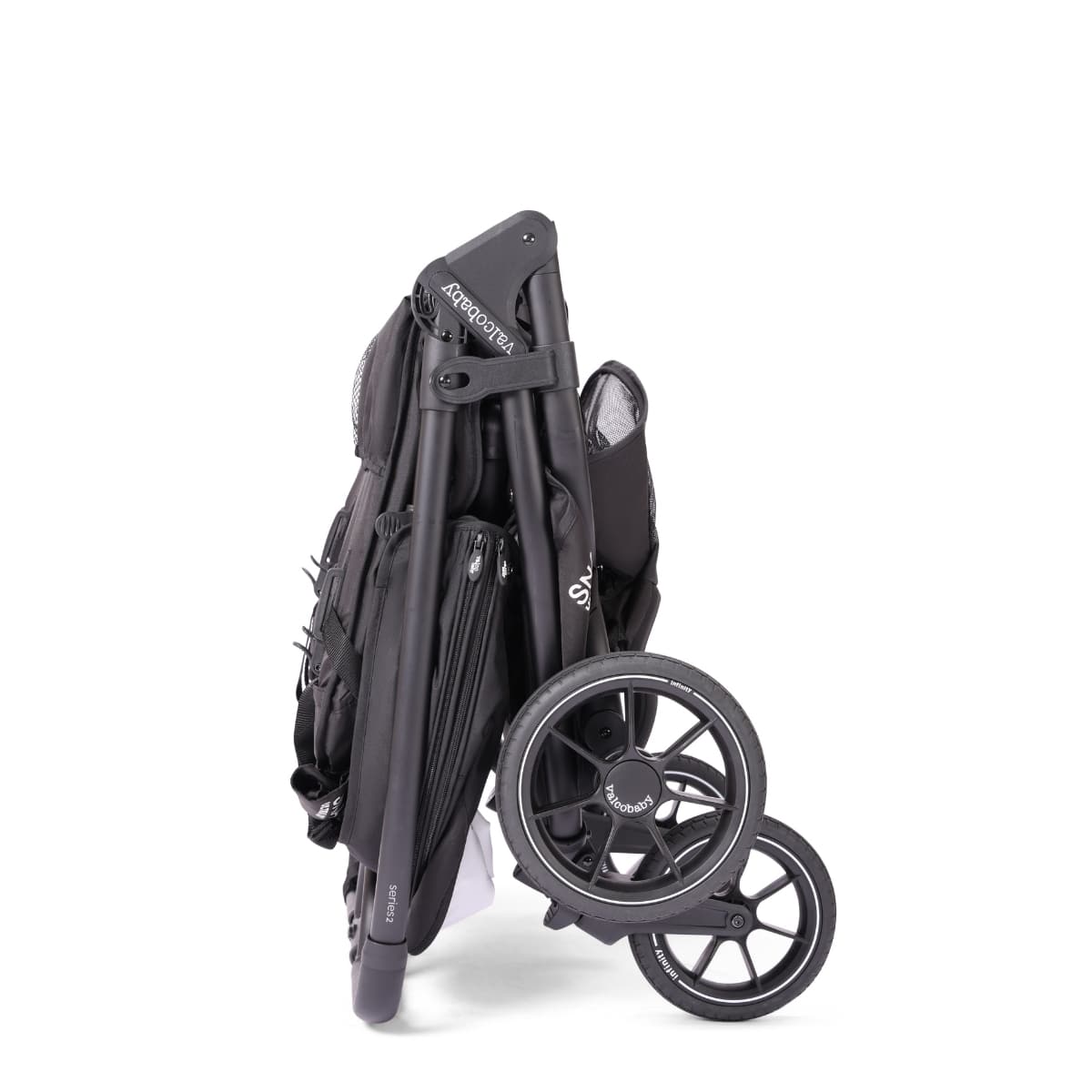 Valco Baby stroller folded in black