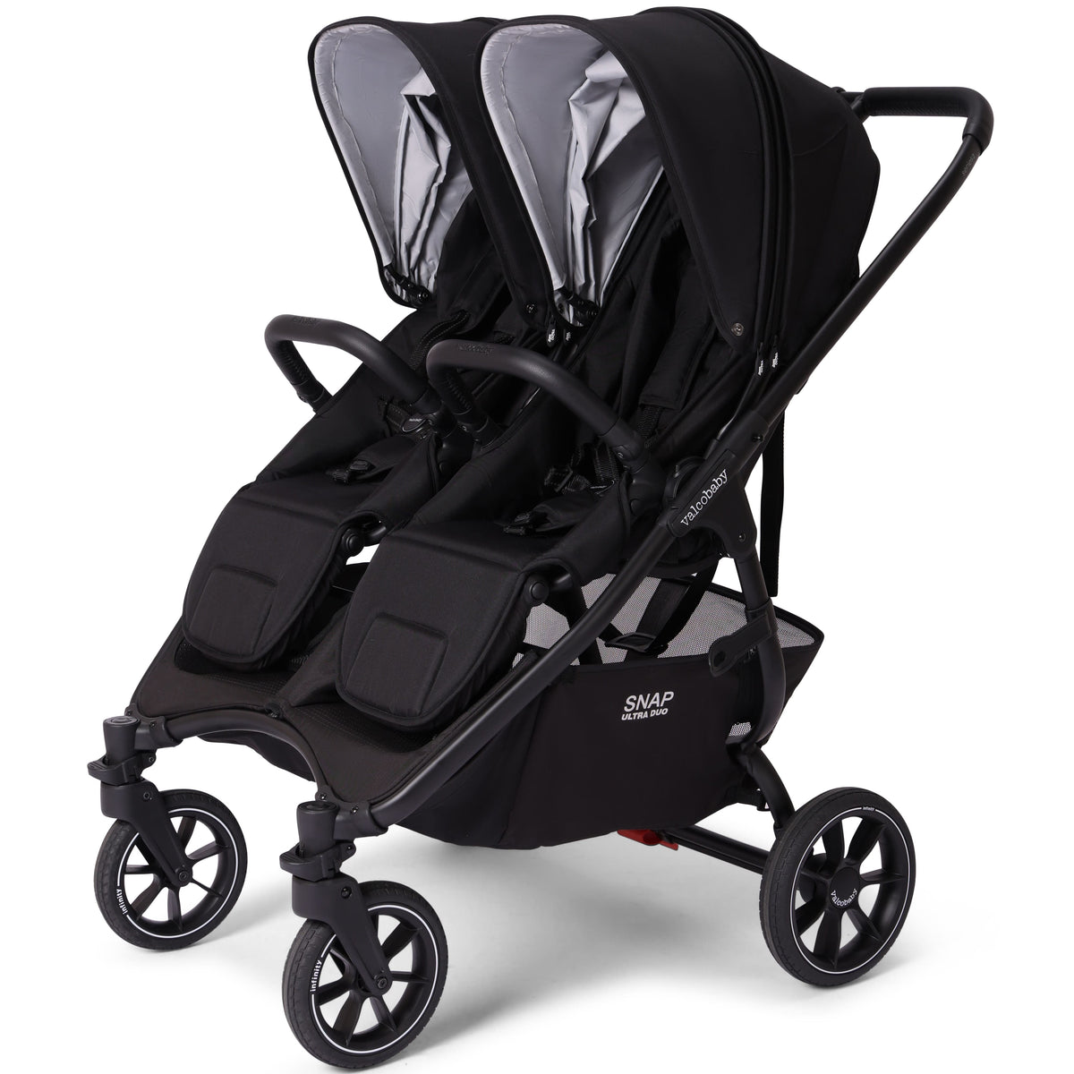 Valco Baby Snap Ultra Duo double stroller in black