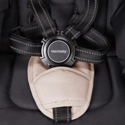Valco Baby stroller five point harness buckle with beige crotch pad
