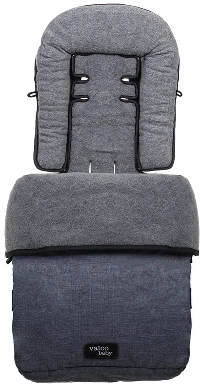 Valco Universal Snug Footmuff - Denim - a9804