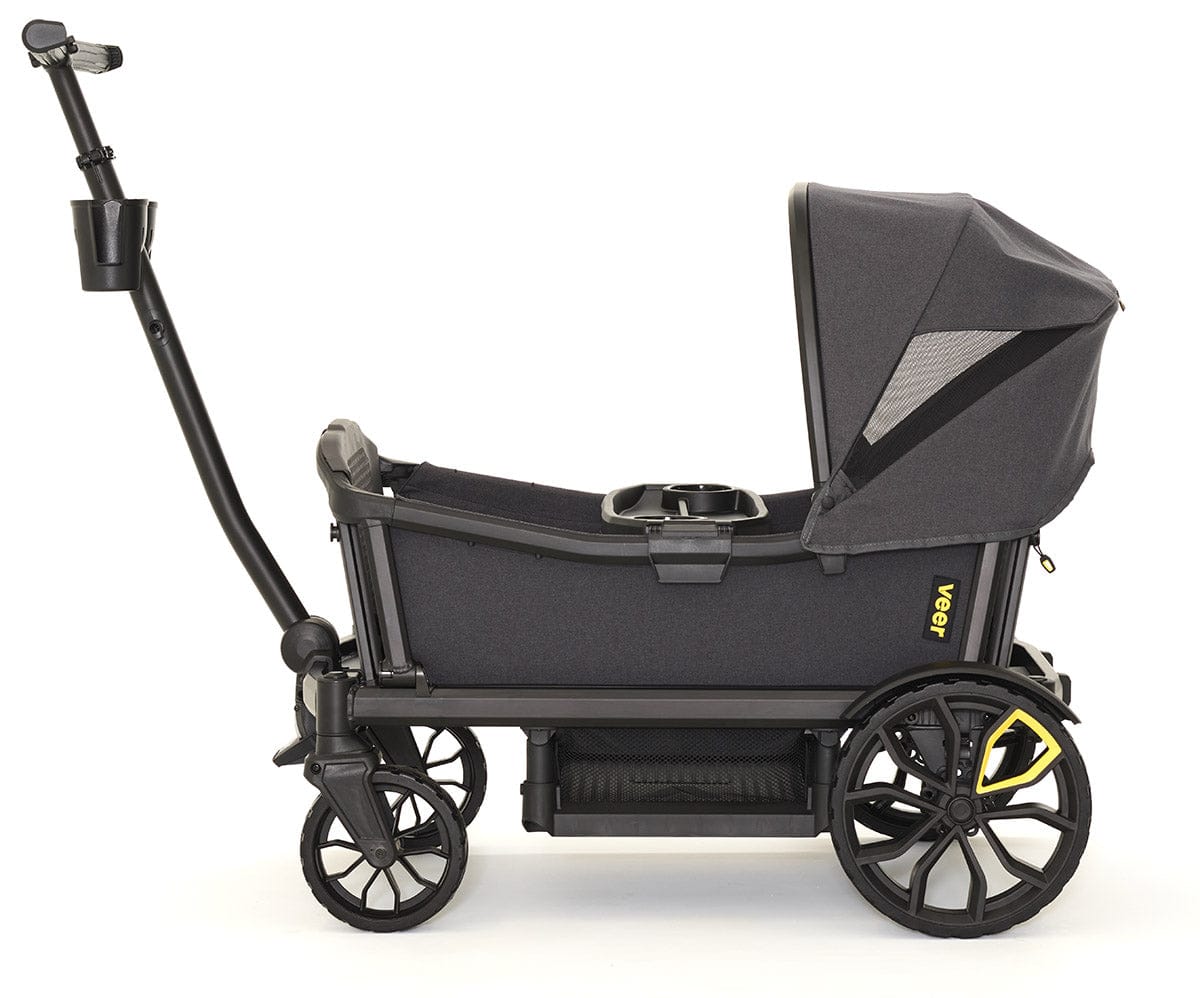 Veer All-Terrain Cruiser XL (4 Seater) Stroller Wagon + 2 Canopy Bundle - Grey - CRU-XL-2CCAN-XL