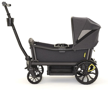 Veer All-Terrain Cruiser XL (4 Seater) Stroller Wagon + 2 Canopy Bundle - Grey - CRU-XL-2CCAN-XL