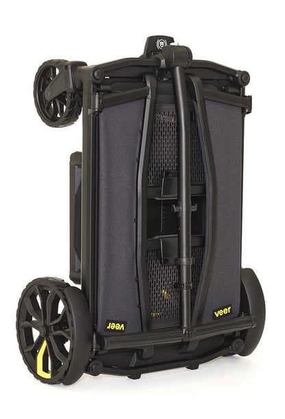 Veer All-Terrain Cruiser XL (4 Seater) Stroller Wagon + Basket Bundle - Grey - CRU-XL-CBSK-XL