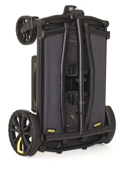 Veer All-Terrain Cruiser XL (4 Seater) Stroller Wagon + Canopy + Basket Bundle - Grey - CRU-XL-CCAN-XL-CBSK-XL