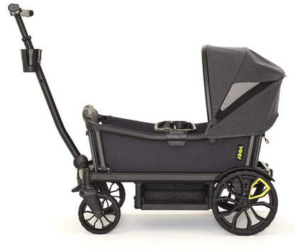 Veer All-Terrain Cruiser XL (4 Seater) Stroller Wagon + Canopy Bundle - Grey - CRU-XL-CCAN-XL