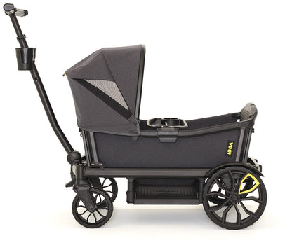 Veer All-Terrain Cruiser XL (4 Seater) Stroller Wagon + Canopy Bundle - Grey - CRU-XL-CCAN-XL