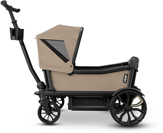 Veer All-Terrain Cruiser XL (4 Seater) Stroller Wagon + Sidewall Kit + Canopy Bundle - Brown Mica - CRU-XL-CSID-BMIC-CCAN-XL-BMIC