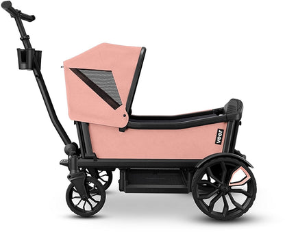 Veer All-Terrain Cruiser XL (4 Seater) Stroller Wagon + Sidewall Kit + Canopy Bundle - Rose Quartz - CRU-XL-CSID-RQTZ-CCAN-XL-RQTZ