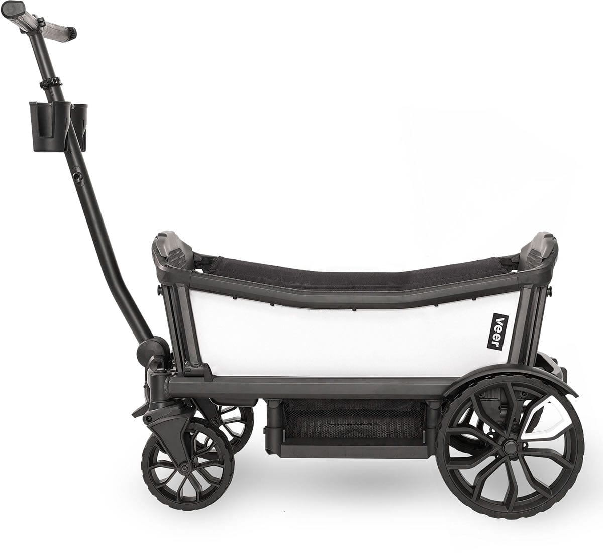 Veer Cruiser (2 Seater) Stroller Wagon Bundle - Savanna White - CRU-CSID-SWHT