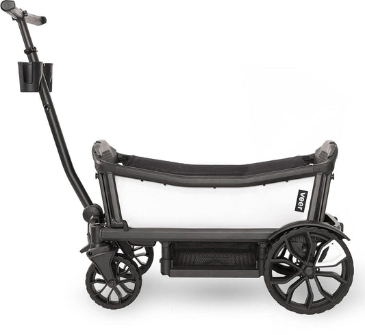 Veer Cruiser (2 Seater) Stroller Wagon Bundle - Savanna White - CRU-CSID-SWHT