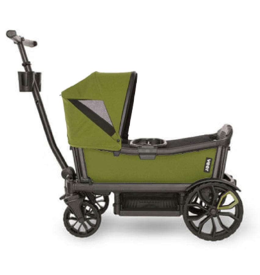 Veer Cruiser (2 Seater) Stroller Wagon + Canopy Bundle - Joshua Green/Joshua Green - CRU-CSID-JGRN-CCAN-JGRN