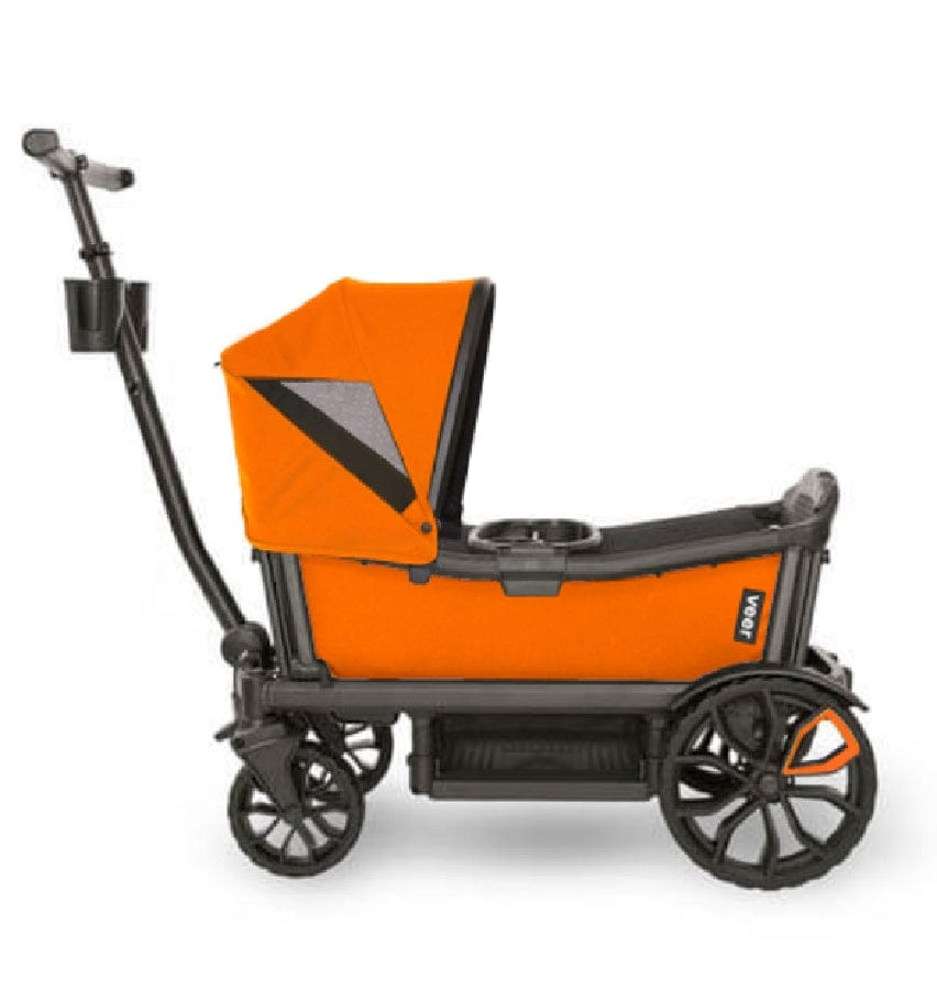 Veer Cruiser (2 Seater) Stroller Wagon + Canopy Bundle - Sienna Orange/Sienna Orange - CRU-CSID-SORG-CCAN-SORG