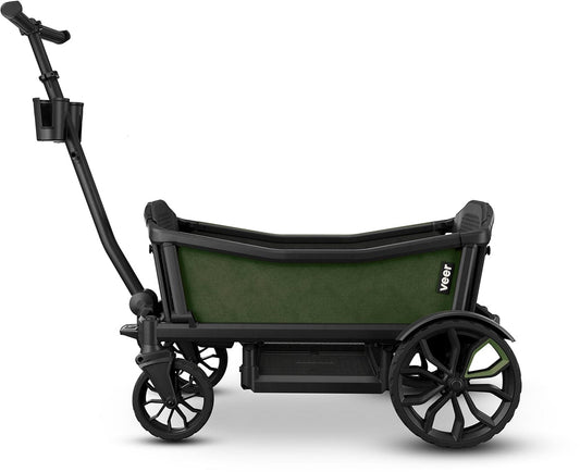 Veer Cruiser (2 Seater) Stroller Wagon + Sidewall Kit Bundle - Green Jasper