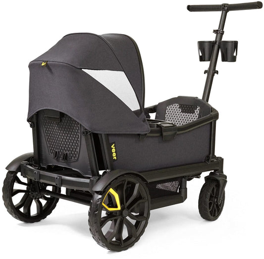 Veer Cruiser (2 Seater) Stroller Wagon + Sidewall Kit + Canopy Bundle - Green Jasper - CRU-CSID-GJAS-CCAN-GJAS