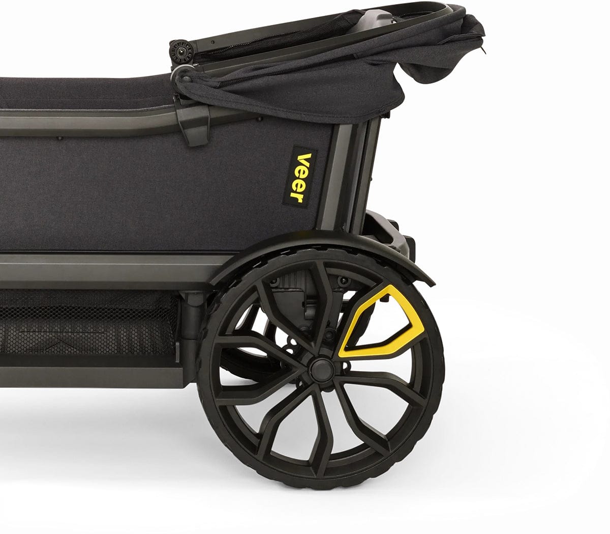 Veer Cruiser (2 Seater) Stroller Wagon + Sidewall Kit + Canopy Bundle - Natural - CRU-CSID-NAT-CCAN-NAT