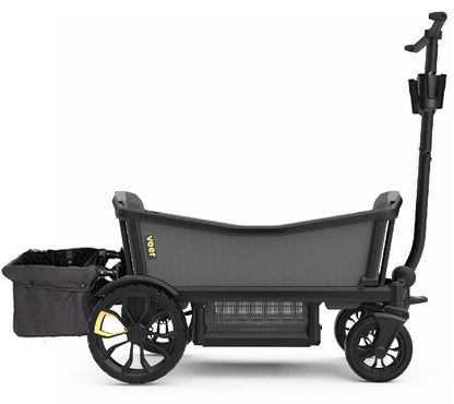 Veer Cruiser All-Terrain (2 Seater) Stroller Wagon + Basket Bundle - Grey - CRU-CBSK