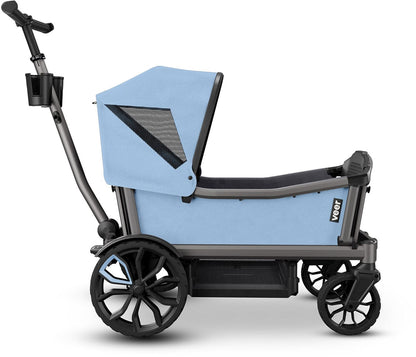 Veer Cruiser City (2 Seater) Stroller Wagon + Sidewall Kit + Canopy Bundle - Blue Beryl - CRU-CITY-CSID-BBRL-CCAN-BBRL