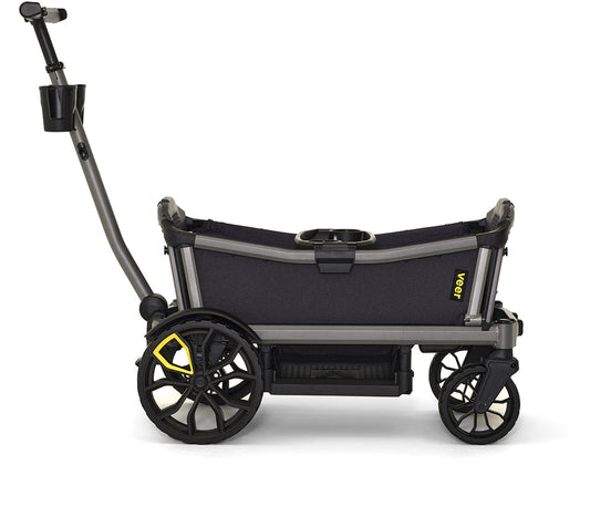 Veer Cruiser City (2 Seater) Stroller Wagon + Sidewall Kit + Canopy Bundle - Brown Mica - CRU-CITY-CSID-BMIC-CCAN-BMIC