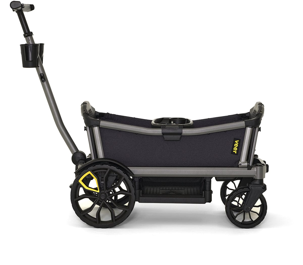 Veer Cruiser City (2 Seater) Stroller Wagon + Sidewall Kit + Canopy Bundle - Rose Quartz - CRU-CITY-CSID-RQTZ-CCAN-RQTZ