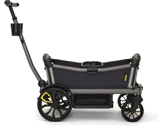 Veer Cruiser City XL (4 Seater) Stroller Wagon + Sidewall Kit + Canopy Bundle - Blue Beryl - CRU-CITY-XL-CSID-BBRL-CCAN-XL-BBRL