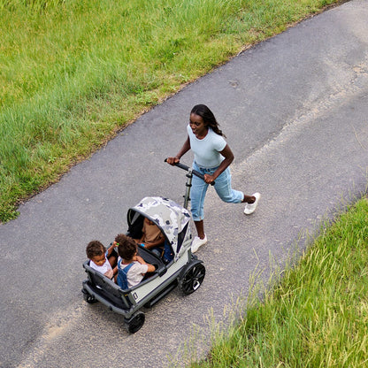 Veer Cruiser City XL (4 Seater) Stroller Wagon + Sidewall Kit + Canopy Bundle - Brown Mica - CRU-CITY-XL-CSID-BMIC-CCAN-XL-BMIC
