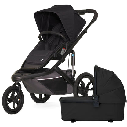 Veer Switch&Jog Luxe Stroller with Neoprene Kit + Bassinet Bundle - Black Onyx - BOX-SNJ-NEO-BONX - SBAS-BONX