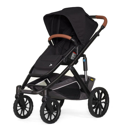 Veer Switch&Roll Luxe Single-to-Double Stroller Bundle with Leather Kit - Black Onyx (One Box) - BOX-SNR-LEA-BONX