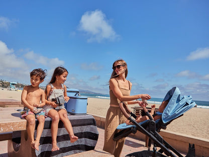 Veer Switch&Roll Luxe Single-to-Double Stroller Bundle with Leather Kit - Black Onyx (One Box) - BOX-SNR-LEA-BONX
