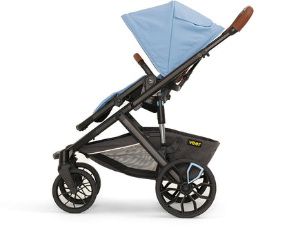 Veer Switch&Roll Luxe Single-to-Double Stroller + Color Kit Luxe Bundle - Blue Beryl - SBSEAT-SBROLL-SKIT-2-BBRL