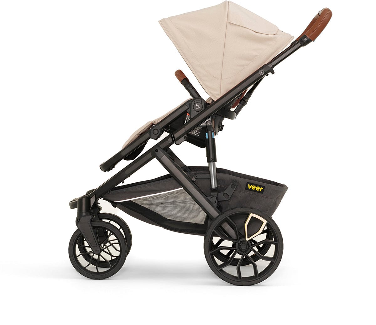 Veer Switch&Roll Luxe Single-to-Double Stroller + Color Kit Luxe Bundle - Natural - SBSEAT-SBROLL-SKIT-2-NAT