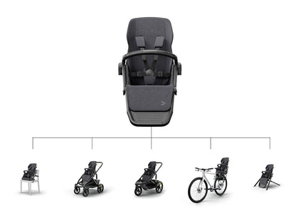 Veer Switch&Roll Single-to-Double Stroller + Color Kit Bundle - Pink Agate - SBSEAT-SBROLL-SKIT-PNKA