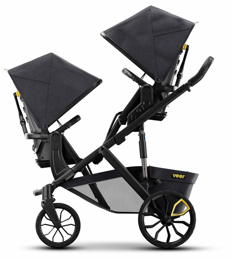 Veer Switch&Roll Twin Double Stroller + Bassinets Bundle - TWIN-SBSEAT-SBROLL-SBAS