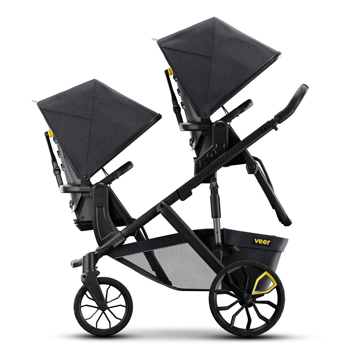 Veer Switch&Roll Twin Double Stroller + Bassinets Bundle - TWIN-SBSEAT-SBROLL-SBAS