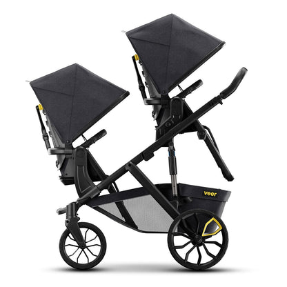 Veer Switch&Roll Twin Double Stroller + Bassinets Bundle - TWIN-SBSEAT-SBROLL-SBAS