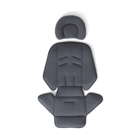 Veer grey stroller seat liner with head support and bolster