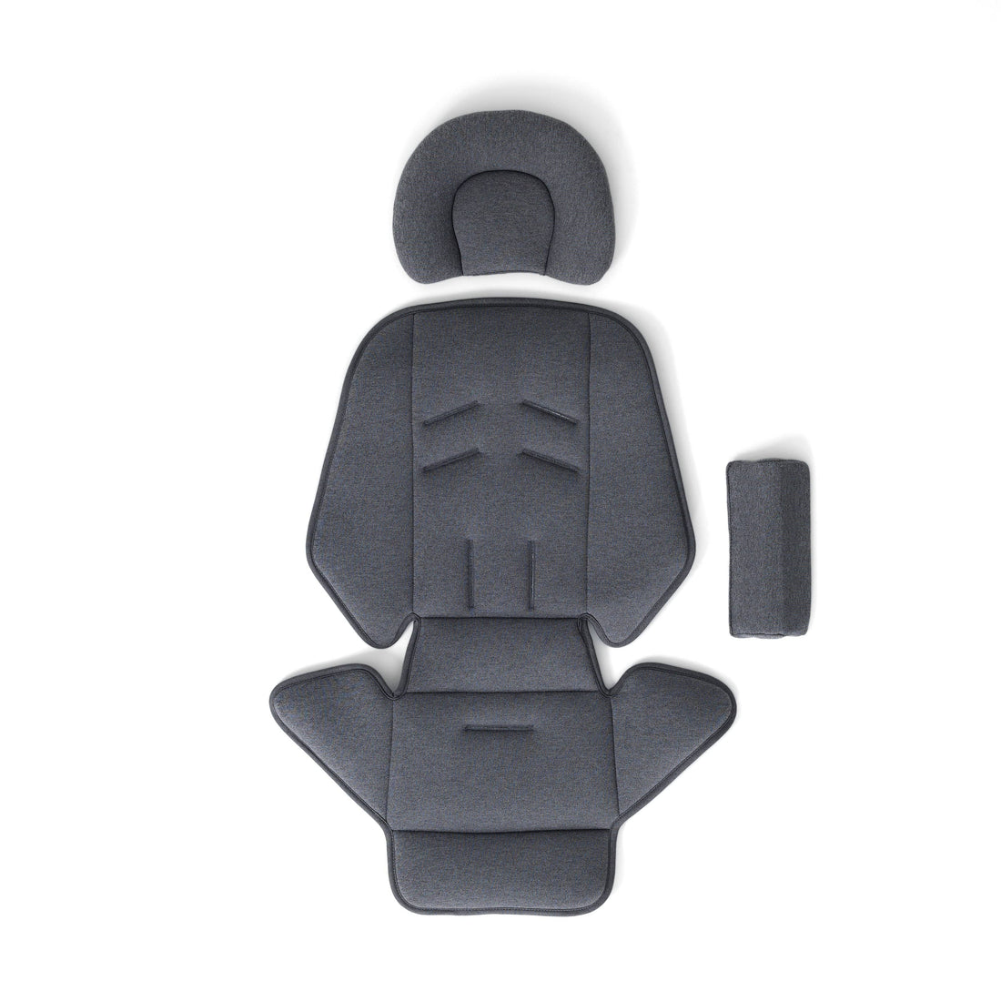 Veer grey stroller seat liner with head support and bolster