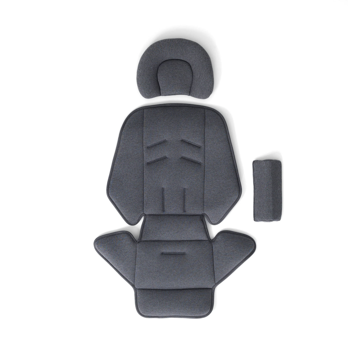 Veer grey stroller seat liner with head support and bolster