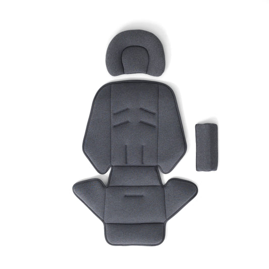 Veer grey stroller seat liner with head support and bolster